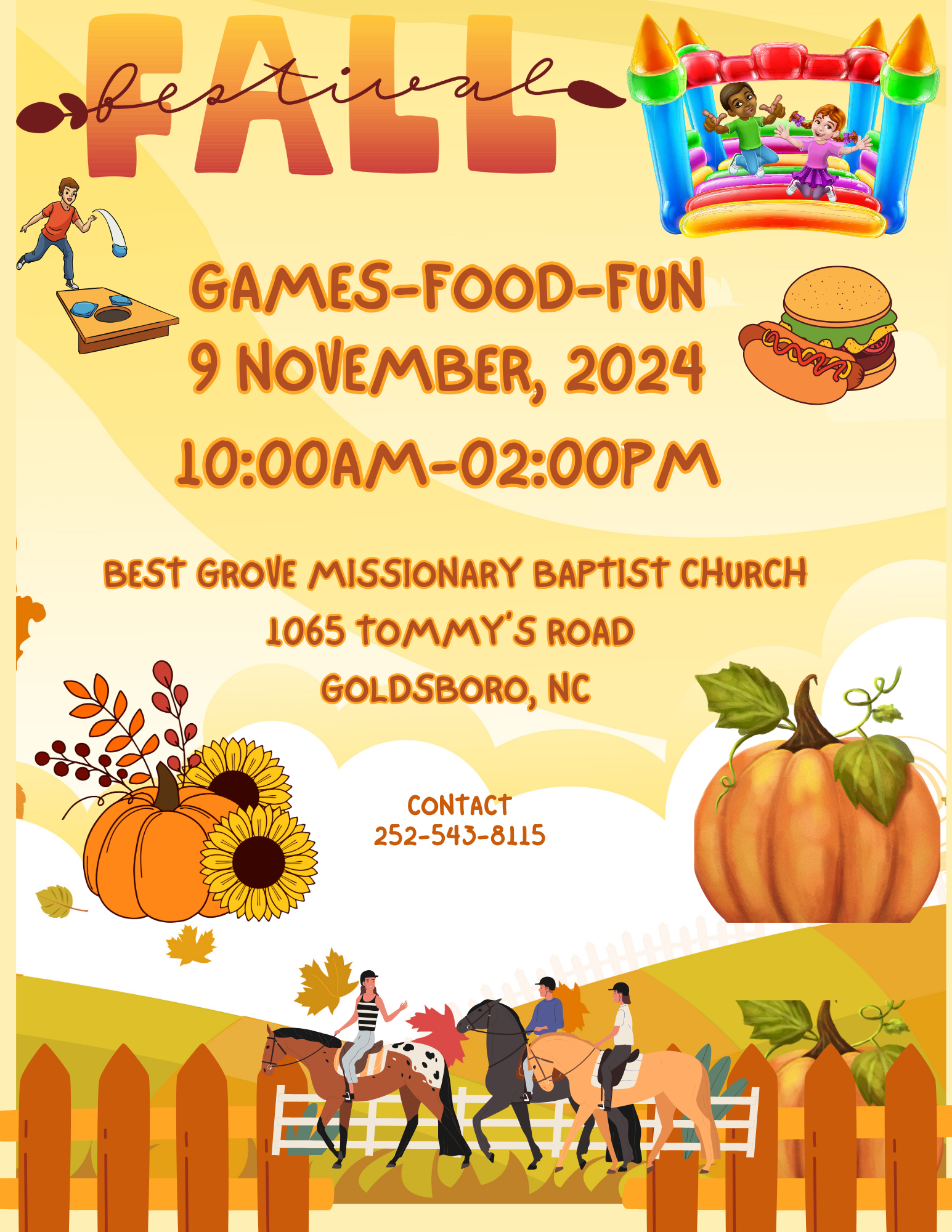 Fall Festival 2024 Games Food Fun